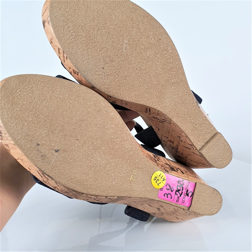 SIZE 38 - GIÀY SANDAL ĐẾ XUỒNG - HIỆU  - CỦA NHẬT - HÀNG SI CAO CẤP