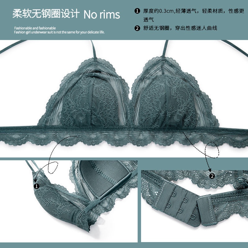 Áo lót Siêu Mỏng Không Gọng Thép Hình Tam Giác Quyến Rũ Cho Nữ