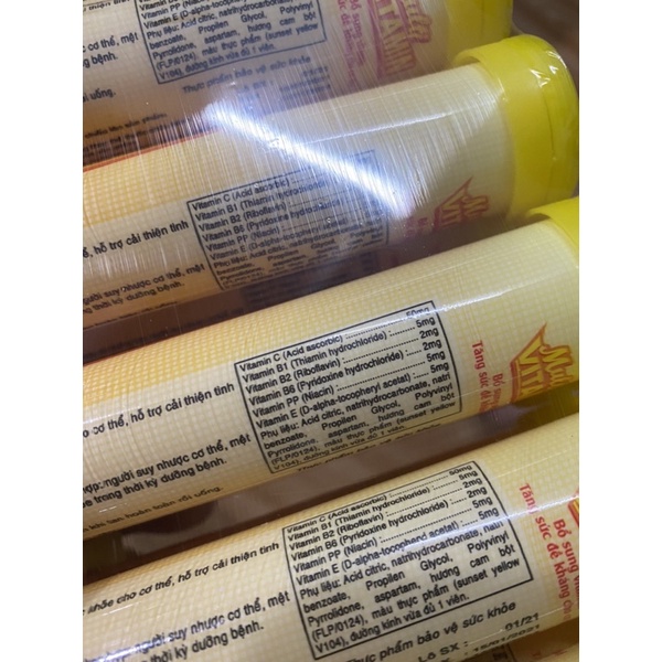 COMBO 10 tuýp x 20 viên sủi MULTI VITAMIN - Bổ sung vitamin - Tăng sức đề kháng cho cơ thể