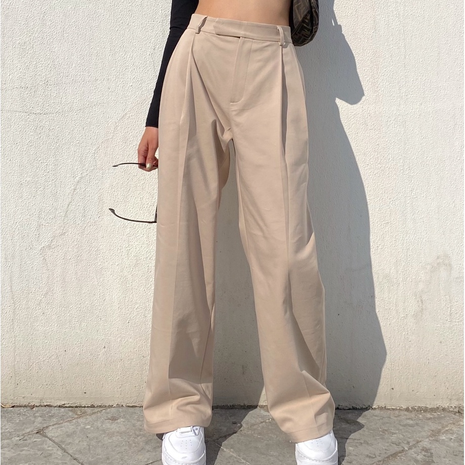 Quần suông dáng rộng cạp cao Monica Trouser Mia Ritta Q388