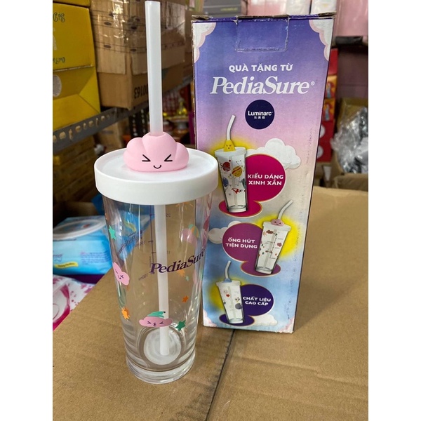 Ly Thủy Tinh chia vạch Luminarc, đổi màu theo nhiệt độ nước, dung tích 425 ml - Hàng khuyến mãi của Pediasure