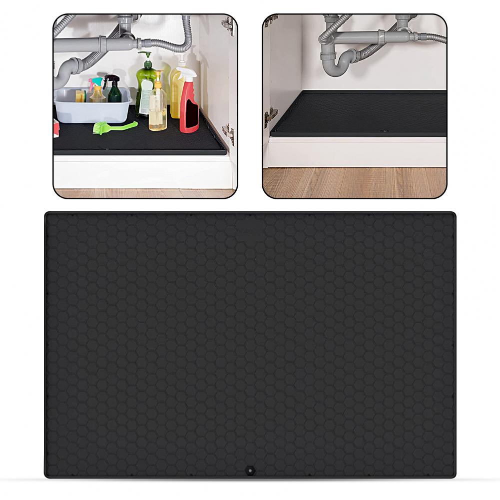 Miếng Lót Bảo Vệ Dưới Bồn Rửa Chén Chống Mùi Miếng Đệm Lớp Nỉ Lót Dưới Bồn Rửa Chén Chống Rò Rỉ Bảo Vệ An Toàn Thảm Silicone Lót Bồn Rửa Chống Thấm Nước Cho Nhà Bếp