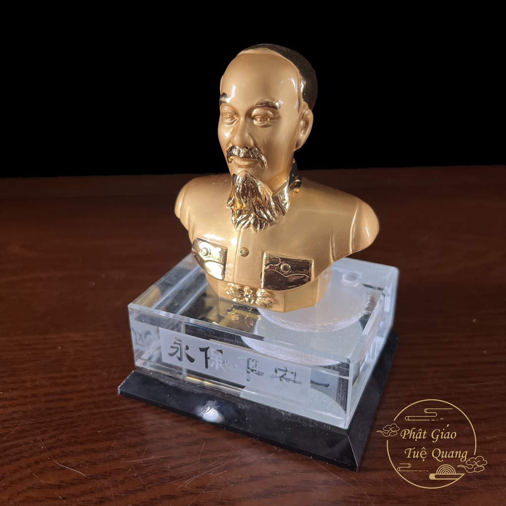 Tượng Bác Hồ Để xe (vật phẩm phong thủy thu hút tài lộc) phật giáo tuệ quang