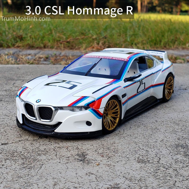 Mô hình xe BMW 3.0 CSL Hommage R 1:24 Caipo