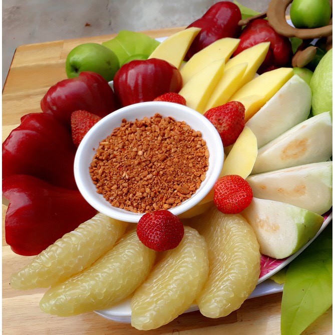 Muối Tây Ninh - Muối Tôm Cực Ngon Chấm Trái Cây Hũ Nhỏ