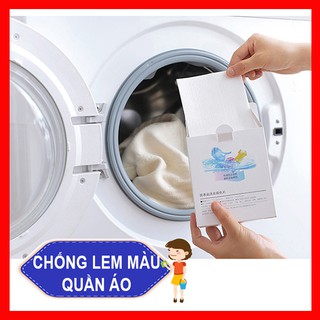 Hộp Giấy Giặt hút màu nhuộm Chống Lem Loang màu Quần áo,Phao Lọc máy giặt,Túi Lưới Lọc Rác