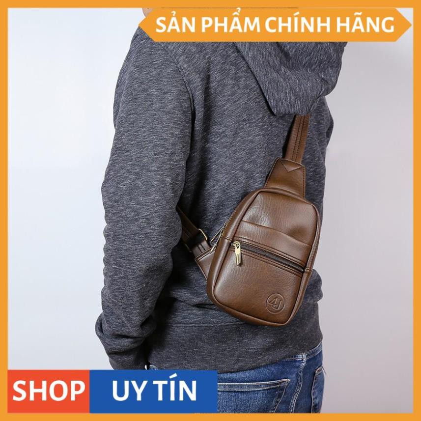 Túi Nam Đeo Chéo Trước Ngực 4U Da Tổng Hợp Nhỏ Gọn BA415 | BigBuy360 - bigbuy360.vn