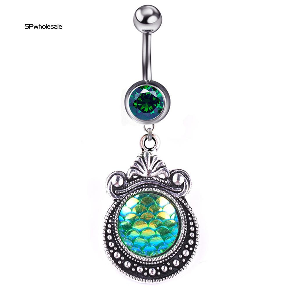 [Mã FAMAYFA giảm 10K đơn 50K] Khuyên rốn dạng thanh tạ hình vảy cá độc đáo | BigBuy360 - bigbuy360.vn