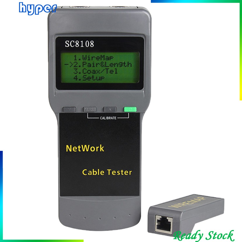 SC8108 RJ45 Network Wire Tester Length Cable Test Meter Measurement
