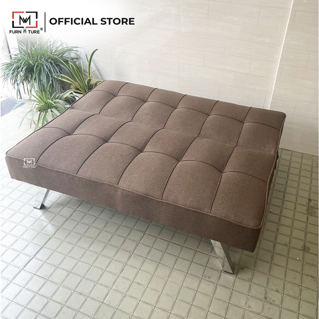 Sofa mini size 1m2 với 3 chức năng và chân inox lắp ráp tiện lợi thương hiệu MW FURNITURE