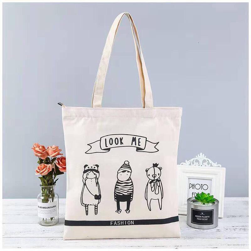 ( SALE 50 % ) Túi tote vải canvas 3 người Siêu hot tặng quà xinh