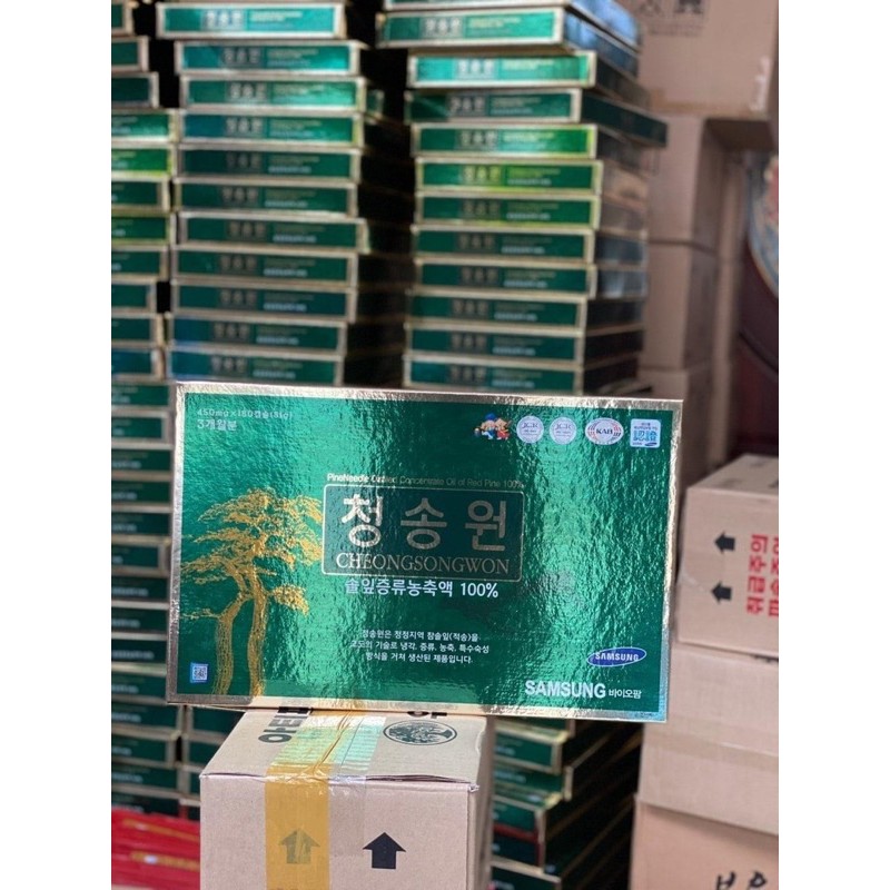 [HÀNG MỚI VỀ] VIÊN UỐNG THÔNG ĐỎ CHEOSONGWON HÀN QUỐC 180V, Hộp Xanh | BigBuy360 - bigbuy360.vn