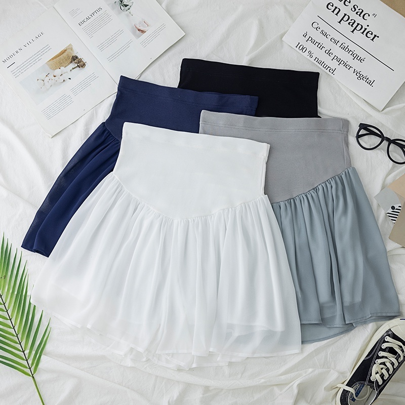 Quần Short Chiffon Lưng Cao Dáng Rộng Thời Trang Mùa Hè 2022 Cho Mẹ Bầu
