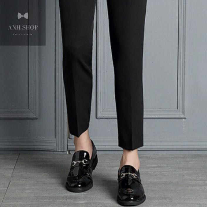 Quần đen nam ống côn form chuẩn, chất liệu Kate Hàn hàng cao cấp VNXK | BigBuy360 - bigbuy360.vn