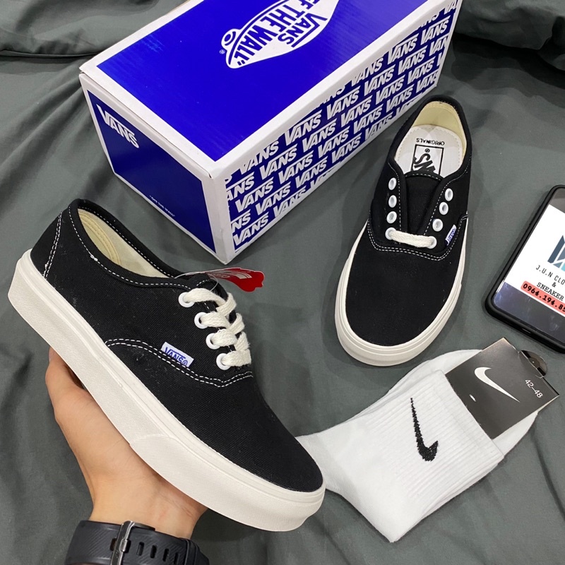 GIẦY VAN CLASSIC ĐEN LÓT DA 1:1 SC [ FREESHIP + BOX ]