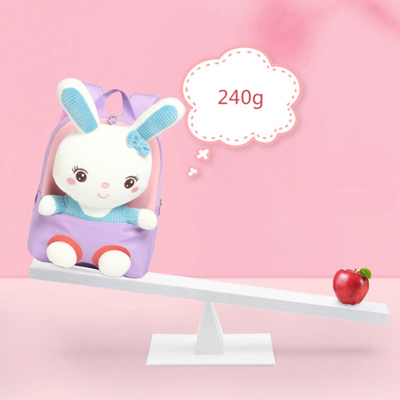 Ba Lô Đi Học Mini Hình Thỏ Bunny Dễ Thương Cho Bé Gái