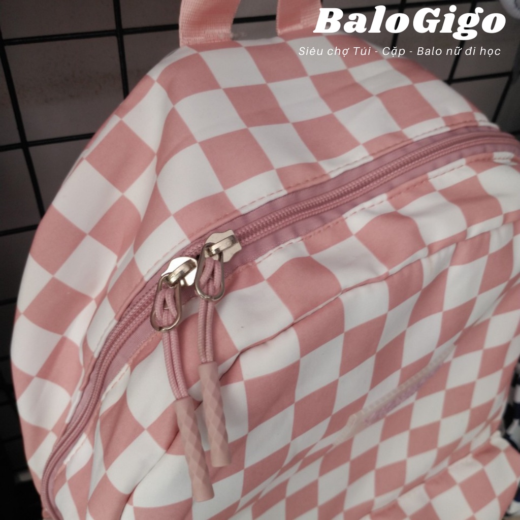 Balo caro unisex vải chống thấm nước độ bền cao ( không kèm móc khóa) G228 - BaloGigo