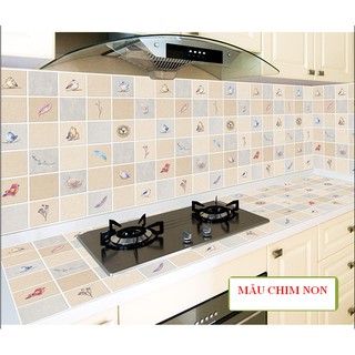 DECAL 1m x 60cm dán bếp tráng nhôm chịu nhiệt cao - CHIM NON DB050