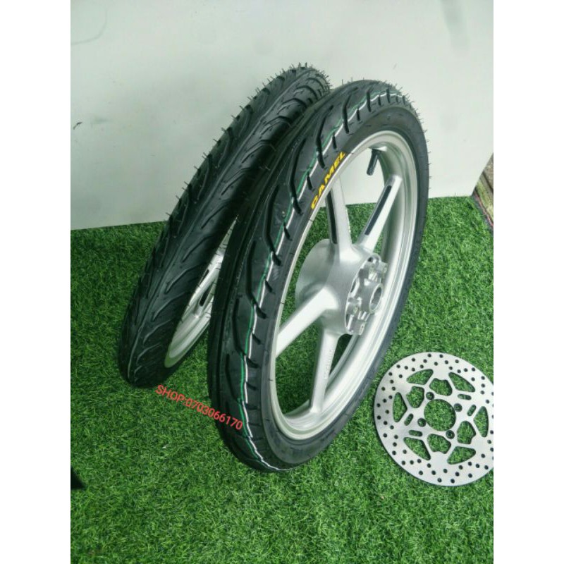 CẶP BÁNH MÂM ENKEI 1.4 1.6 GẮN XE EXCITER 150,135 VỎ CRV K RUỘT 60.70 KÈM ĐĨA TRƯỚC.