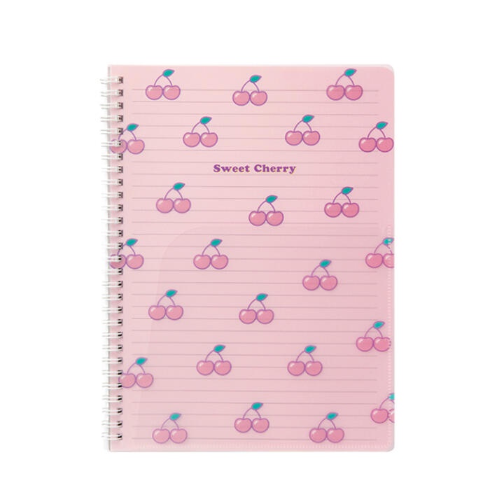 Sổ Lò Xo Giấy Kẻ Ngang ARTBOX Hàn Quốc Họa Tiết Cherry Màu Hồng Ngọt Ngào