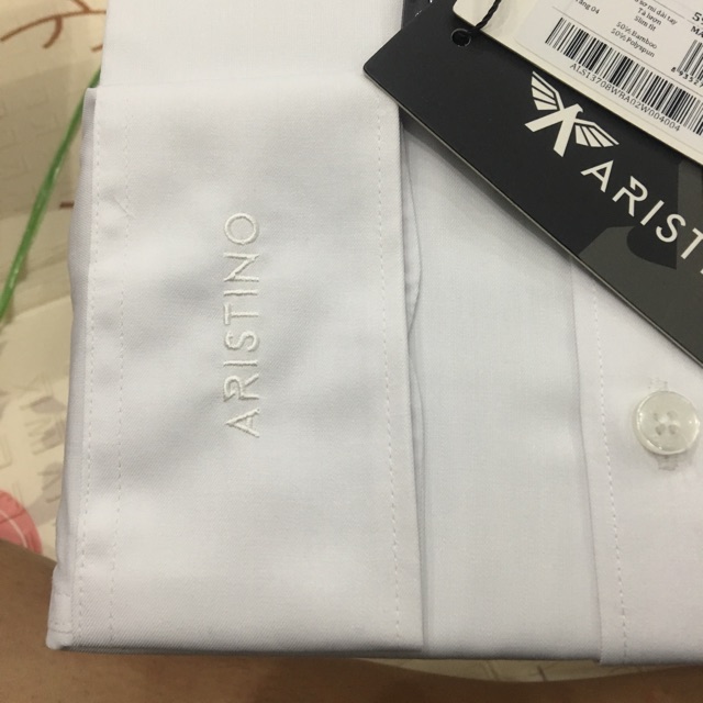 Áo sơ mi ARISTINO dài tay trắng trơn lịch lãm from slim ALS13708