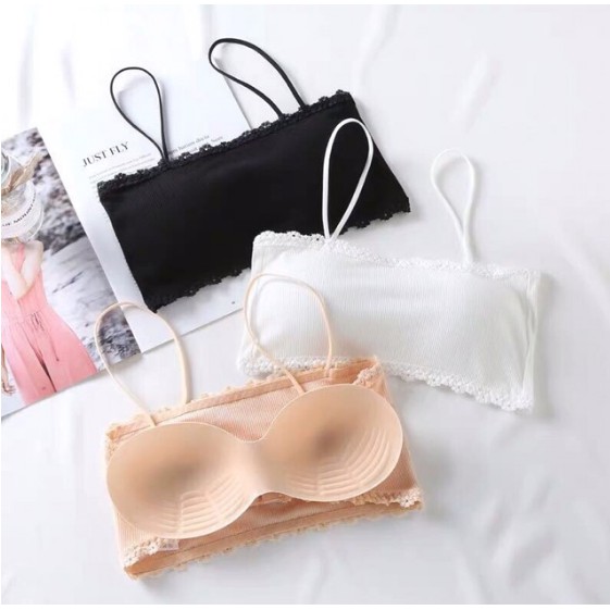 Áo 2 dây quây croptop gân tăm đệm mỏng 8033, Bra nữ kiểu hở lưng sexy nhiều màu đẹp LOTXINH