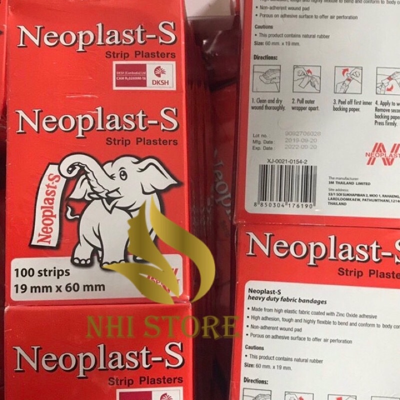 Băng Keo Cá Nhân , băng dính con voi NEOPLAST-S Combodia 50g