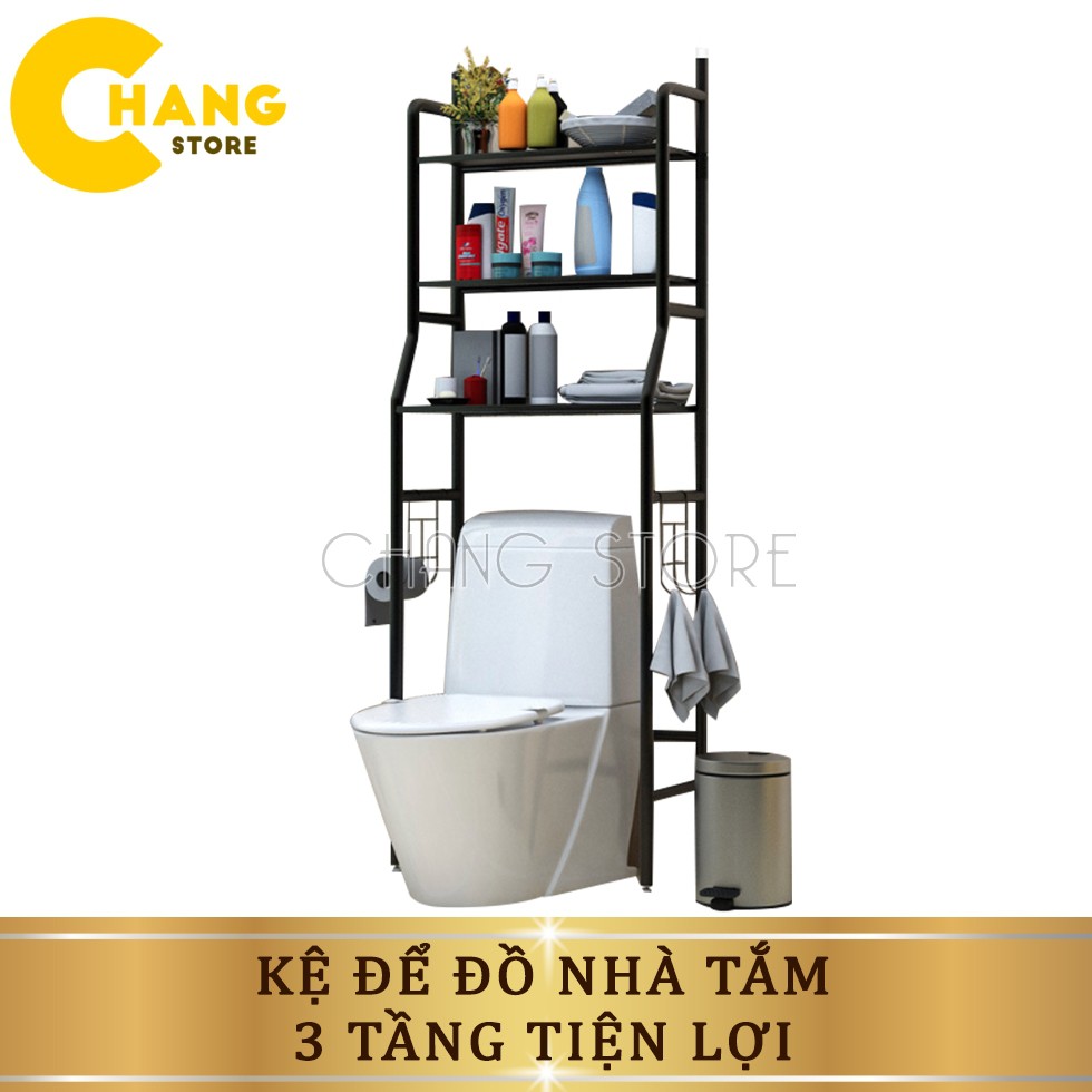 Kệ Để Đồ 3 Tầng Đa Năng Phía Trên Bồn Cầu Tiện Lợi