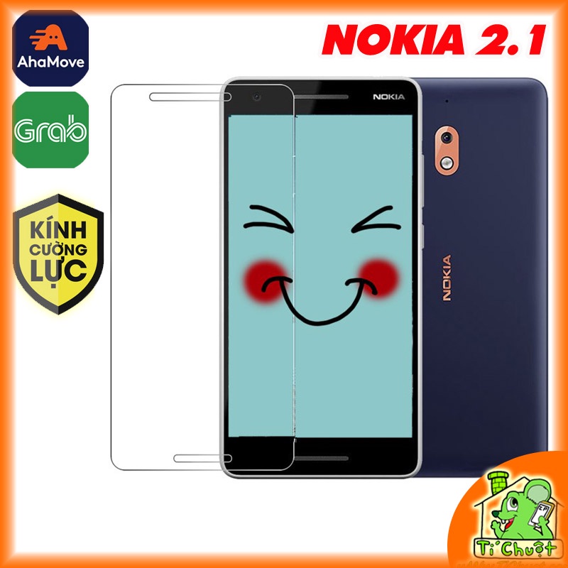 [Ảnh Thật] Kính CL NOKIA 2.1 màn 5.5&quot; Cường Lực mài cạnh 2.5D 9H-0.26mm