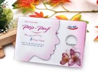 Bông tẩy trang POP PUF [ 100 miếng/hộp ]