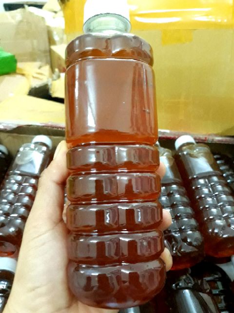 Mật ong chuẩn xịn chai 500ml đặc sánh y hình