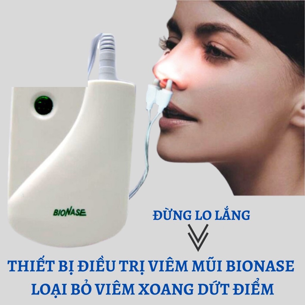 Thiết bị hỗ trợ điều trị viêm mũi dị ứng, viêm xoang mãn tính bằng ánh sáng sinh học Bionase (BH 12 tháng)