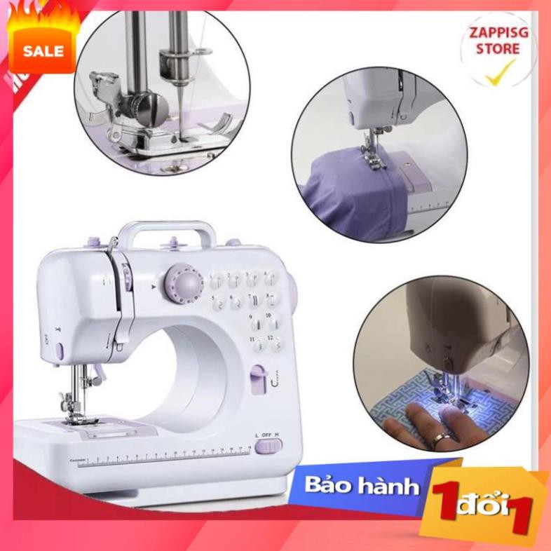 Máy may mini gia đình FHSM 505A Cao Cấp, Phiên Bản Mới 12 Kiểu May- Lựa Chọn Hàng Đầu .