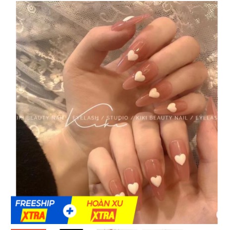 Charm nửa hình tim độc đáo xinh xắn