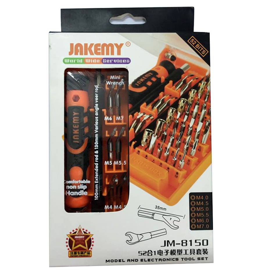 Bộ Tua Vít Đa Năng 54 chi tiết Jakemy JM-8150 (Cam) - Hàng Chính Hãng - Nguyên Seal {SIÊU SALE}