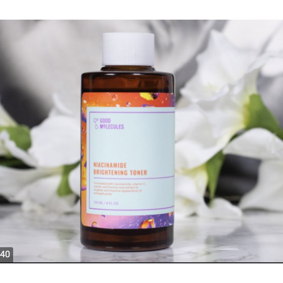 Good Molecules Niacinamide Brightening Toner nước hoa hồng làm sáng da, se lỗ chân lông 120ml