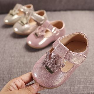 Giày búp bê tập đi cho bé gái da mềm
