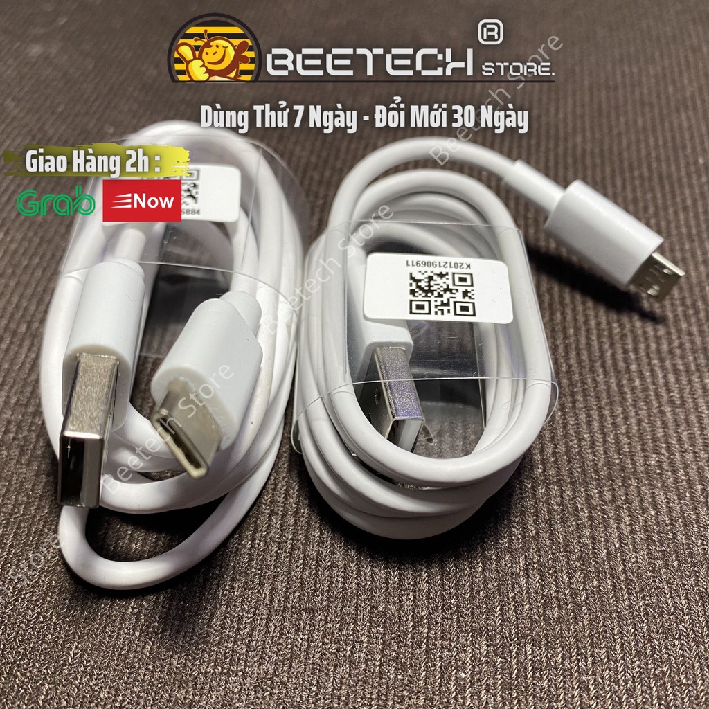 Cáp sạc nhanh Xiaomi, dây sạc chính hãng chân Micro USB và Type C - Beetech