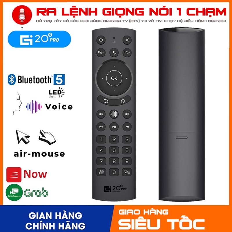 Điều khiển chuột bay G20s Pro BT - Bluetooth và 2.4G tìm kiếm giọng nói