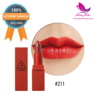 Son Lì 3CE Red Recipe Matte Lip Color #211 Dolly - Màu Đỏ Cam - Chính Hãng 100%