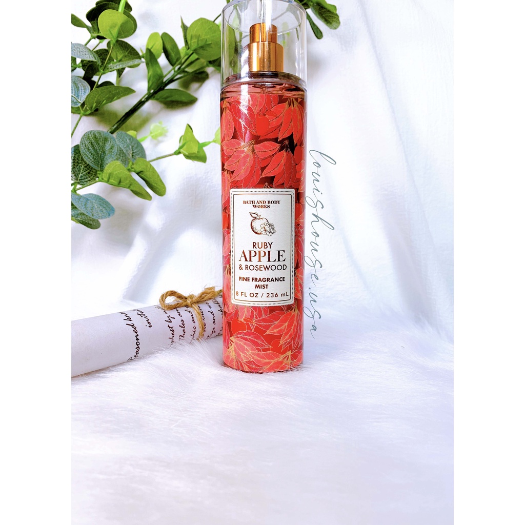 [ Mini 10ml & 36ml ] RUBY APPLE & ROSEWOOD - Xịt thơm toàn thân Bath & Body Works Mỹ | BigBuy360 - bigbuy360.vn