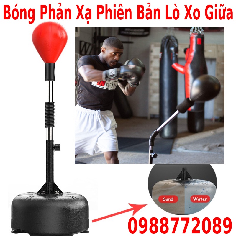 Bóng đấm phản xạ boxing tự đứng tặng găng boxing + bơm hơi + kim bơm, bảo hành 6 tháng