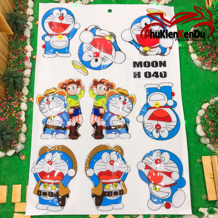 TEM NỔI DORAEMON NGUYÊN TẤM [TẶNG KÈM 1 TEM STICK]