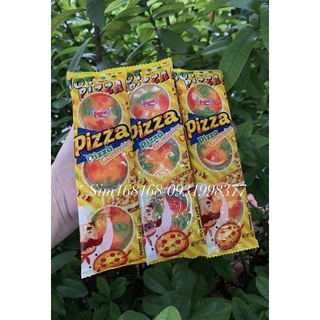 Lẻ một vỉ có 3 cái kẹo dẻo hình pizza