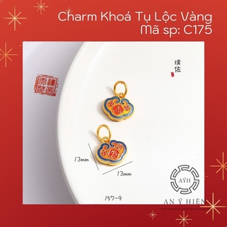 Charm khóa tụ lộc vàng #c175