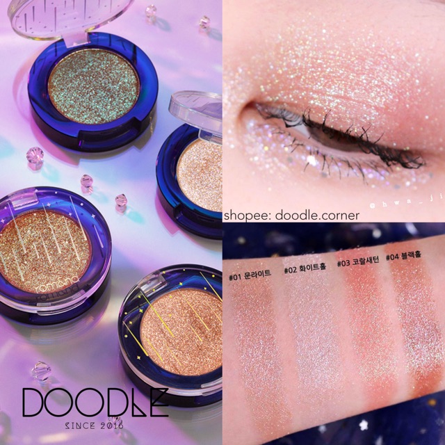 [NEW] Phấn nhũ mắt đơn Romand The Universe Glitter Shadow 1.2gr (Có Sẵn)