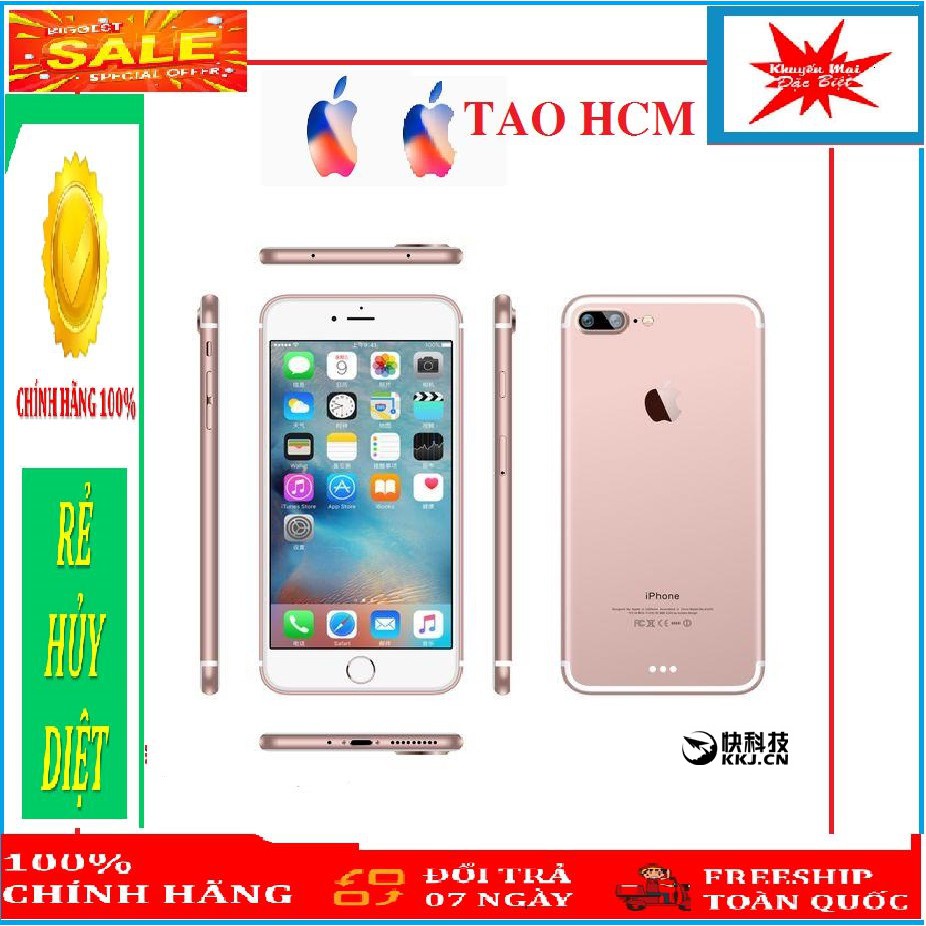 Điện thoại Apple iPhone 7 PLUS 128gb mới , quốc tế , LLA , chiến game mượt.