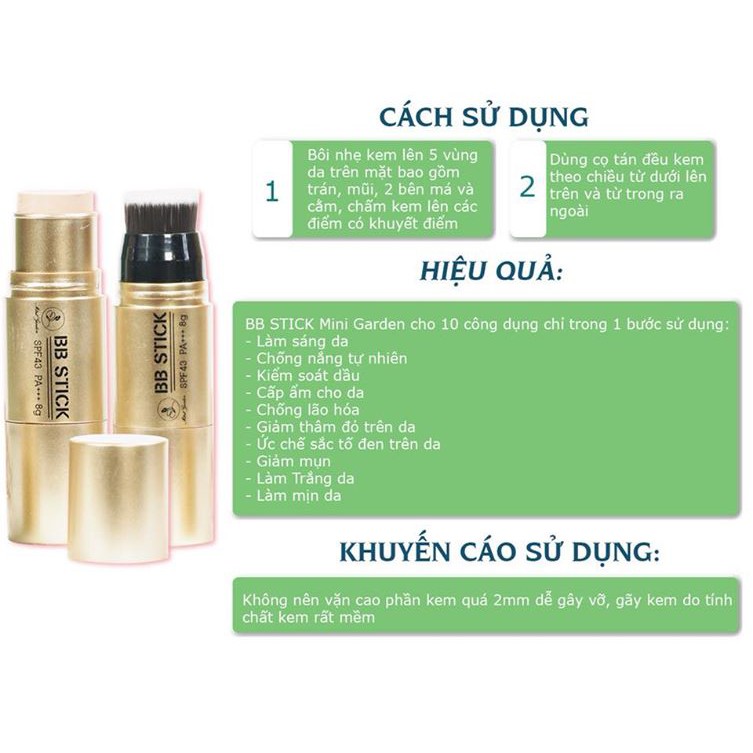 Kem Nền Dạng Thỏi Cao Cấp BB STICK SPF 43 PA+++ | BigBuy360 - bigbuy360.vn