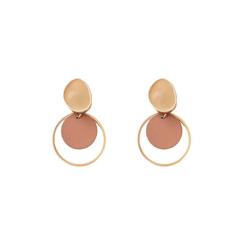 Bông Tai Mạ Bạc 2024 Kiểu Dáng Đơn Giản Phong Cách retro Hàn Quốc Mới