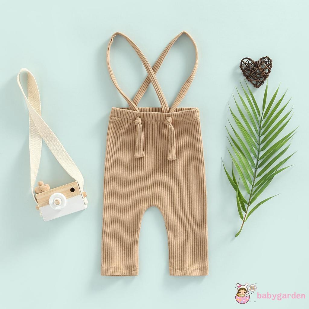 Quần Yếm Dài Màu Sắc Trơn Phong Cách Đường Phố Thời Trang Cho Trẻ Em